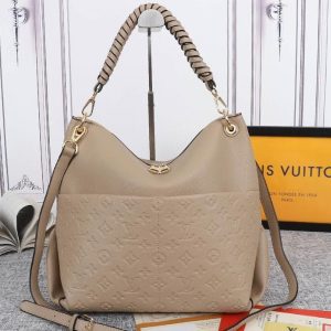 Replica Louis Vuitton Monogram Empreinte Leather Maida Hobo In Tourterelle Gray