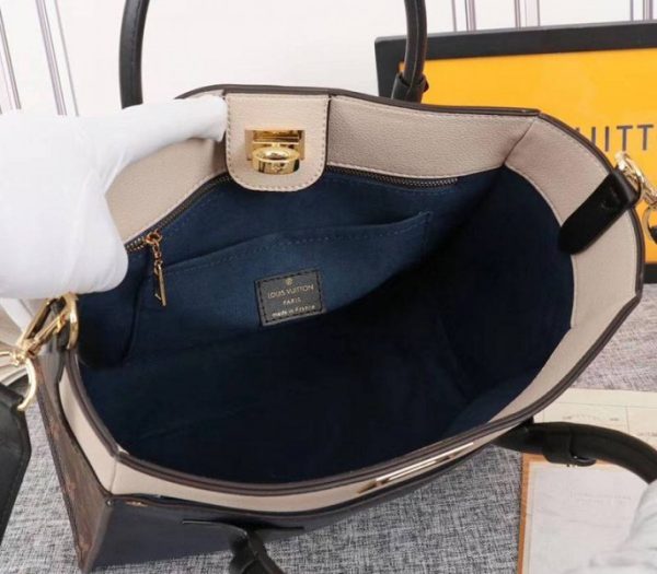 Replica Louis Vuitton On My Side Bag In Navy Blue - Image 5