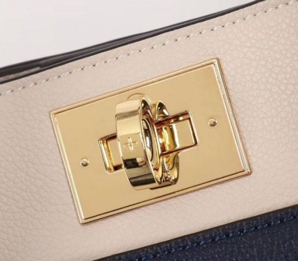 Replica Louis Vuitton On My Side Bag In Navy Blue - Image 6
