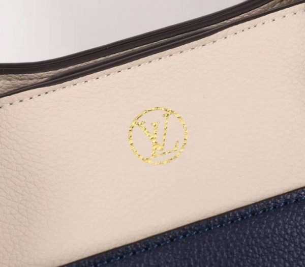Replica Louis Vuitton On My Side Bag In Navy Blue - Image 7