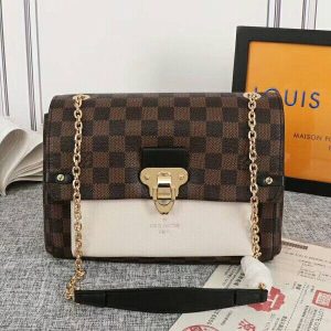 Replica Louis Vuitton Damier Ebene Canvas Vavin PM Bag In Cream