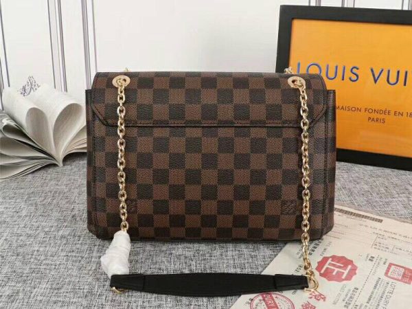 Replica Louis Vuitton Damier Ebene Canvas Vavin PM Bag In Cream - Image 4