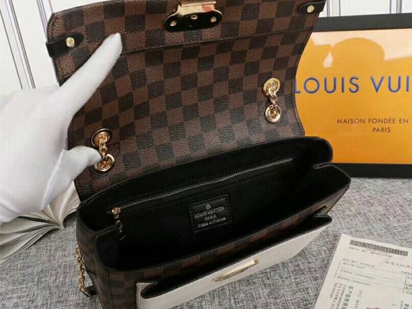 Replica Louis Vuitton Damier Ebene Canvas Vavin PM Bag In Cream - Image 5