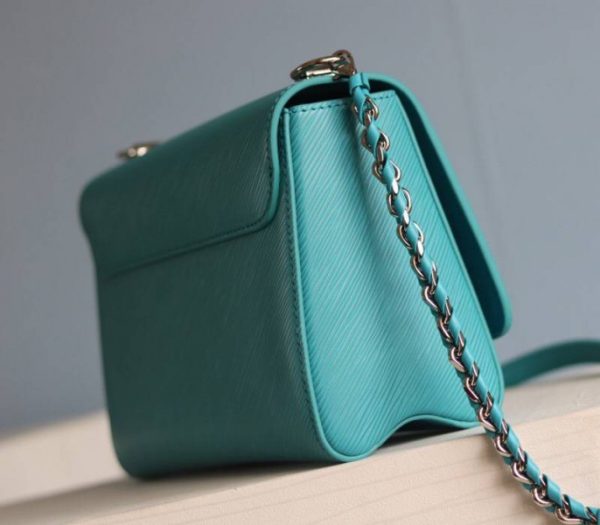 Replica Louis Vuitton Epi Leather Twist MM Bag In Celestial Blue - Image 9