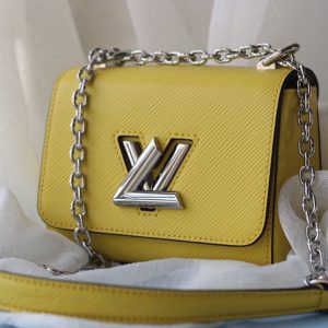 Replica Louis Vuitton Epi Leather Twist Mini Bag In Yellow