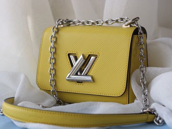 Replica Louis Vuitton Epi Leather Twist Mini Bag In Yellow