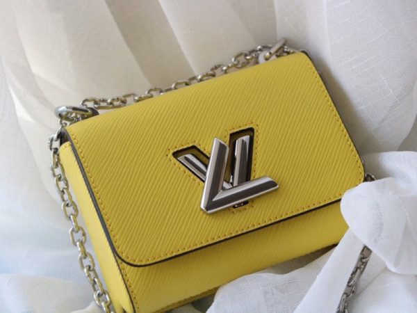 Replica Louis Vuitton Epi Leather Twist Mini Bag In Yellow - Image 2