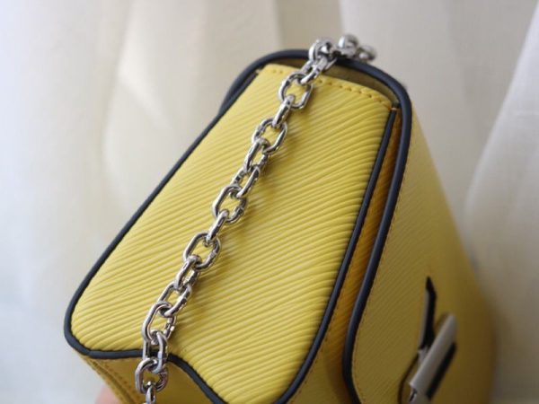 Replica Louis Vuitton Epi Leather Twist Mini Bag In Yellow - Image 4