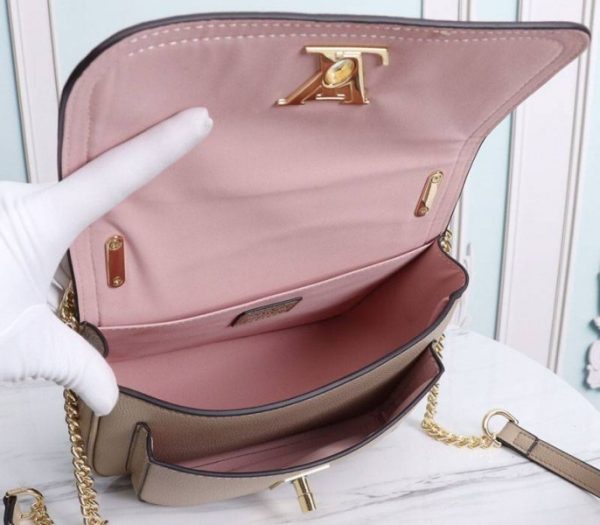 Replica Louis Vuitton Lockme Chain PM Bag In Galet Gray - Image 5