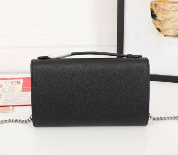 Replica Louis Vuitton Lockme Clutch In Black - Image 3