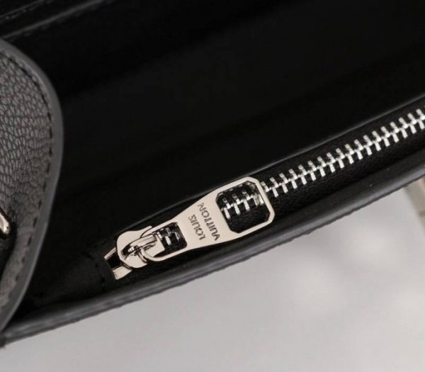 Replica Louis Vuitton Lockme Clutch In Black - Image 6