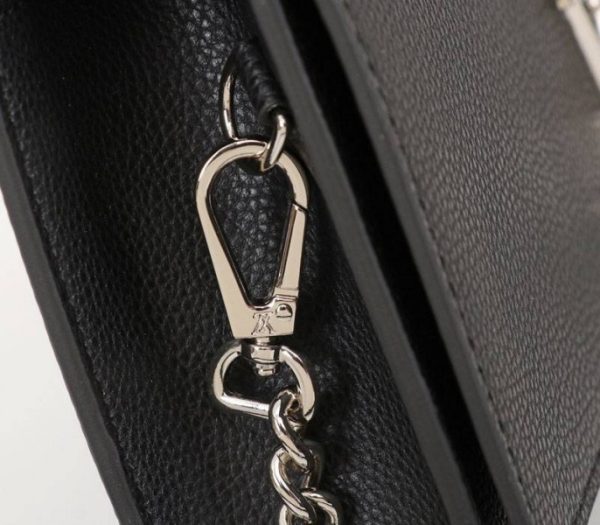 Replica Louis Vuitton Lockme Clutch In Black - Image 8