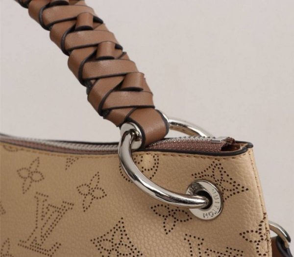 Replica Louis Vuitton Mahina Beaubourg MM Hobo In Beige - Image 8