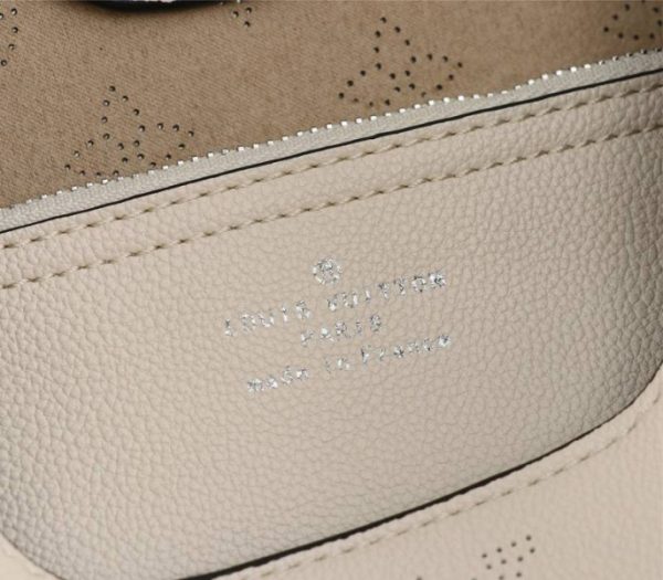 Replica Louis Vuitton Mahina Carmel Hobo In Cream Beige - Image 6