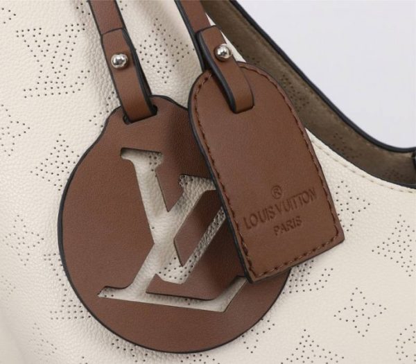 Replica Louis Vuitton Mahina Carmel Hobo In Cream Beige - Image 9