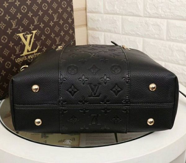 Replica Louis Vuitton Monogram Empreinte Melie Hobo In Black - Image 5