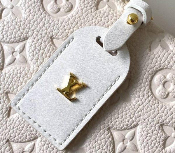 Replica Louis Vuitton Monogram Empreinte Petite Malle Souple Handbag In Cream - Image 9