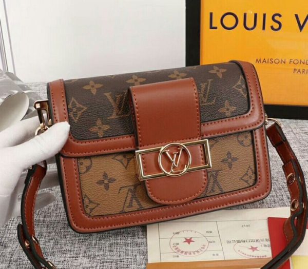Replica Louis Vuitton Monogram Reverse Canvas Mini Dauphine Bag