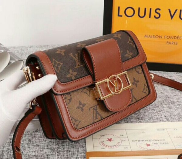 Replica Louis Vuitton Monogram Reverse Canvas Mini Dauphine Bag - Image 2