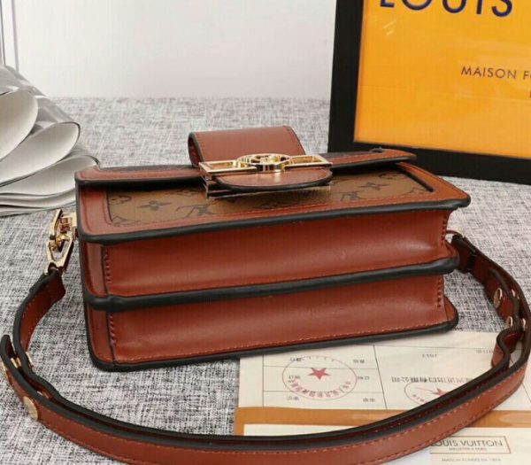 Replica Louis Vuitton Monogram Reverse Canvas Mini Dauphine Bag - Image 4