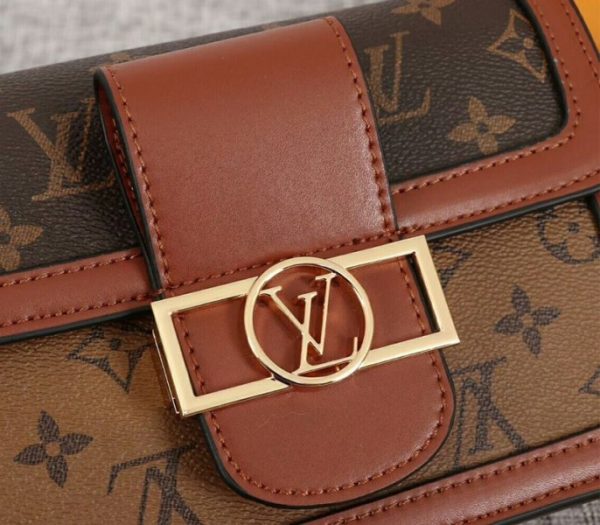 Replica Louis Vuitton Monogram Reverse Canvas Mini Dauphine Bag - Image 8