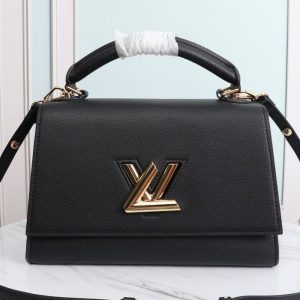 Replica Louis Vuitton Twist One Handle MM Handbag In Black