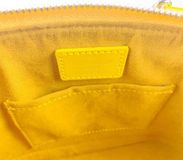 Replica Louis Vuitton Epi Leather Alma BB Handbag In Cedrat Yellow With Jacquard Strap - Image 7