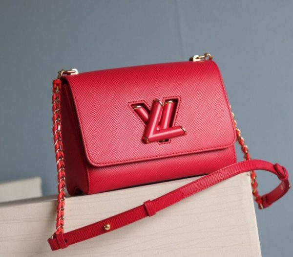 Replica Louis Vuitton Epi Leather Twist MM Bag In Red