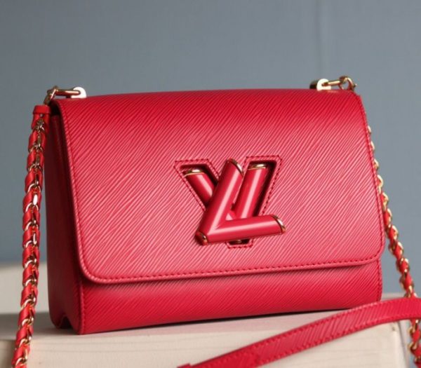 Replica Louis Vuitton Epi Leather Twist MM Bag In Red - Image 2