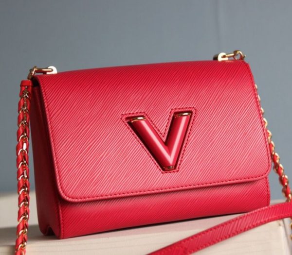 Replica Louis Vuitton Epi Leather Twist MM Bag In Red - Image 3