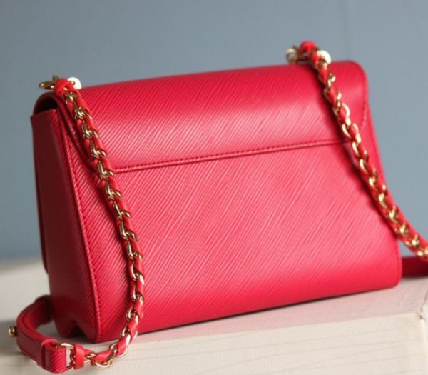 Replica Louis Vuitton Epi Leather Twist MM Bag In Red - Image 4