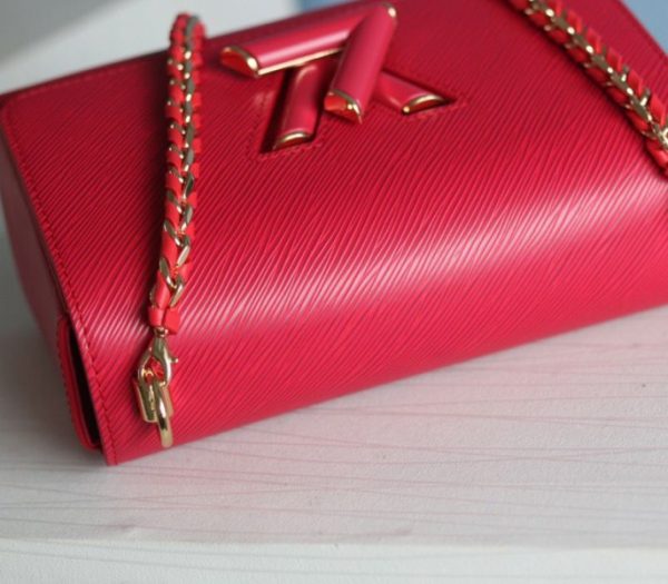 Replica Louis Vuitton Epi Leather Twist MM Bag In Red - Image 5