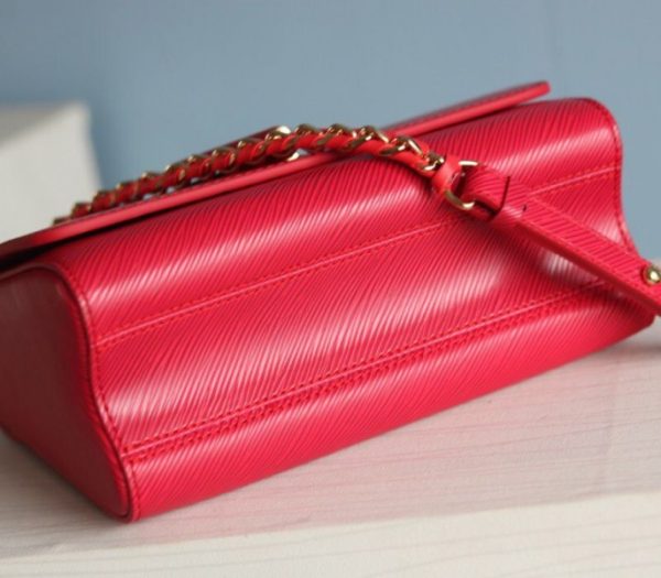 Replica Louis Vuitton Epi Leather Twist MM Bag In Red - Image 7