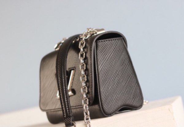 Replica Louis Vuitton Epi Leather Twist Mini Bag In Black - Image 4