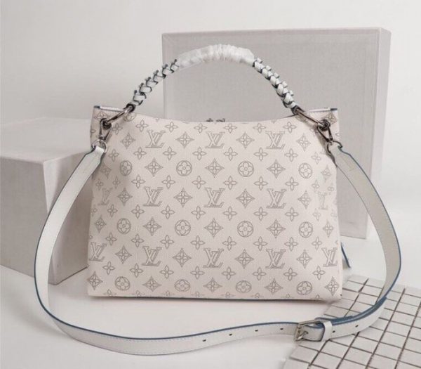 Replica Louis Vuitton Mahina Beaubourg MM Hobo In Off White - Image 3