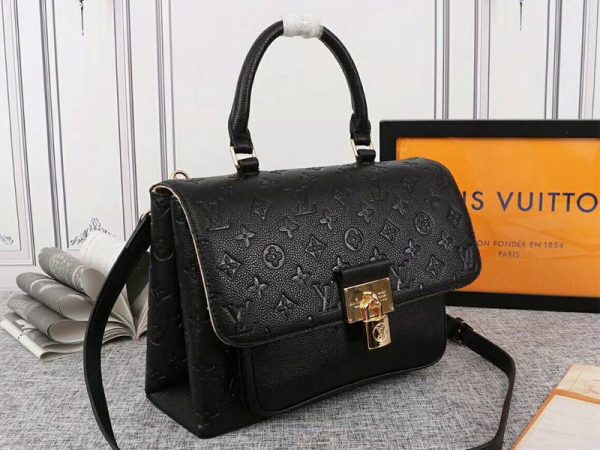 Replica Louis Vuitton Monogram Empreinte Marignan Bag In Black - Image 2