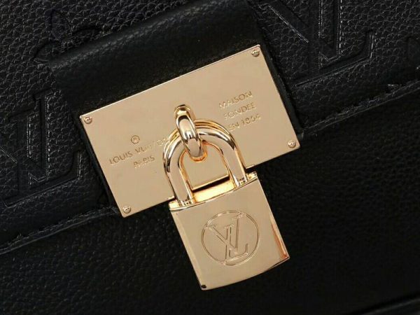 Replica Louis Vuitton Monogram Empreinte Marignan Bag In Black - Image 6