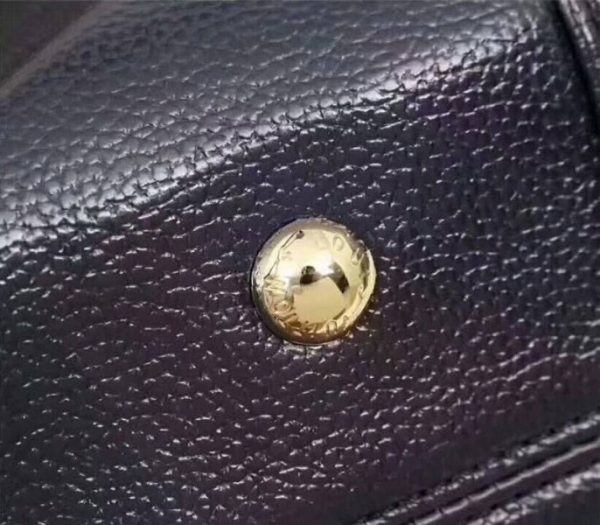 Replica Louis Vuitton Monogram Empreinte Melie Hobo In Navy Blue - Image 6
