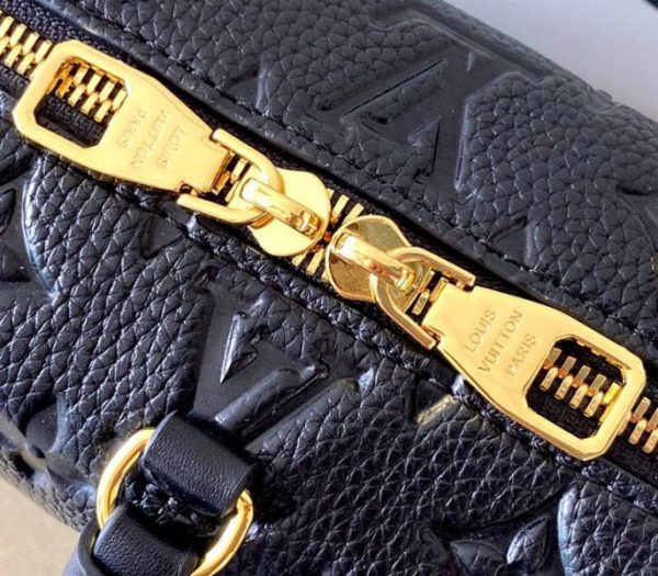Replica Louis Vuitton Monogram Empreinte Petite Malle Souple Handbag In Black - Image 6