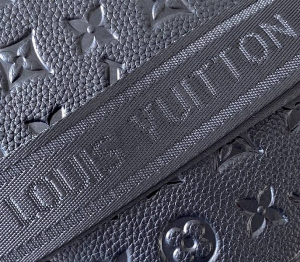 Replica Louis Vuitton Monogram Empreinte Petite Malle Souple Handbag In Black - Image 8