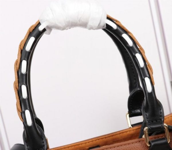 Replica Louis Vuitton Monogram Empreinte Wild At Heart Onthego MM Tote In Caramel Brown - Image 9