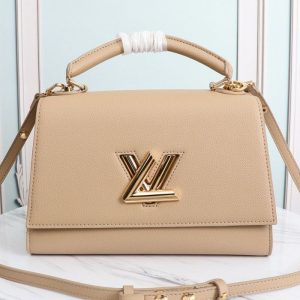 Replica Louis Vuitton Twist One Handle MM Handbag In Beige