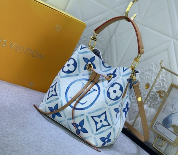 Replica Louis Vuitton LV By The Pool Monogram Tiles Canvas NeoNoe BB Bag In Lagoon Blue - Image 2