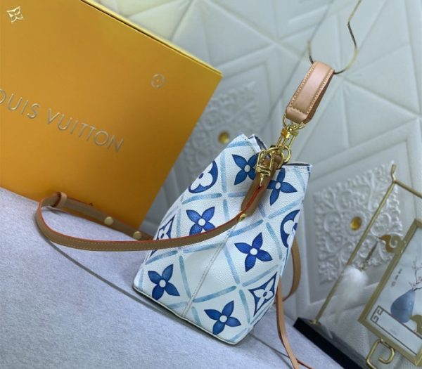 Replica Louis Vuitton LV By The Pool Monogram Tiles Canvas NeoNoe BB Bag In Lagoon Blue - Image 5