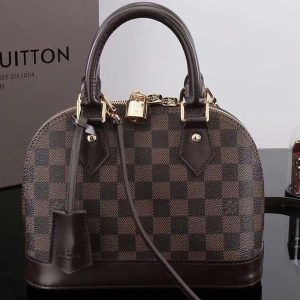 Replica Louis Vuitton Damier Ebene Canvas Alma BB Handbag