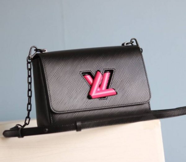 Replica Louis Vuitton Epi Leather Twist MM Bag With Black Vibrant Pink Twist Lock - Image 2