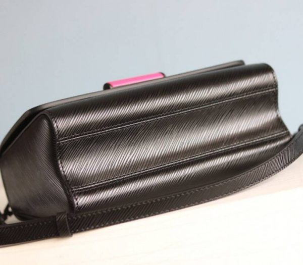Replica Louis Vuitton Epi Leather Twist MM Bag With Black Vibrant Pink Twist Lock - Image 7