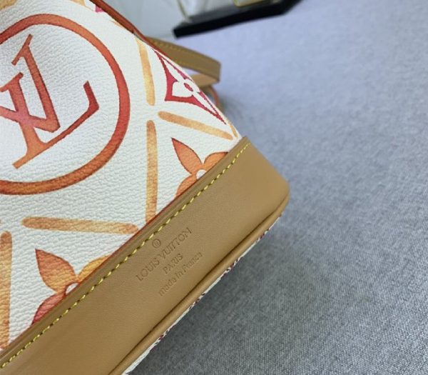 Replica Louis Vuitton LV By The Pool Monogram Tiles Canvas Nano Noe Bag In Coral - Image 5