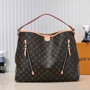 Replica Louis Vuitton Monogram Canvas Delightful GM Tote In Beige