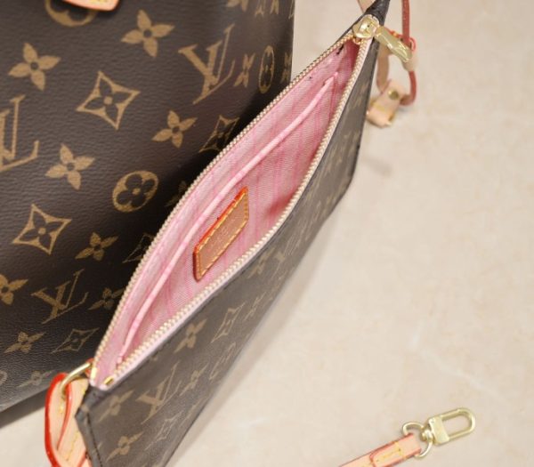 Replica Louis Vuitton Monogram Canvas Neverfull MM Tote In Pink - Image 9